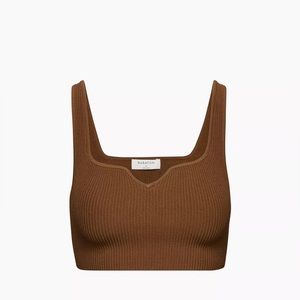 Babaton Knit Notch Tank